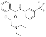 Benzamide, 2-(2-(diethylamino)ethoxy)-N-(3-(trifluoromethyl)phenyl)- 33089-92-8